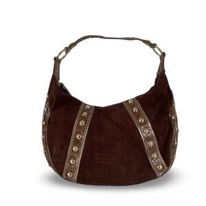 Genna De Rossi Vegan Suede Hobo Bag